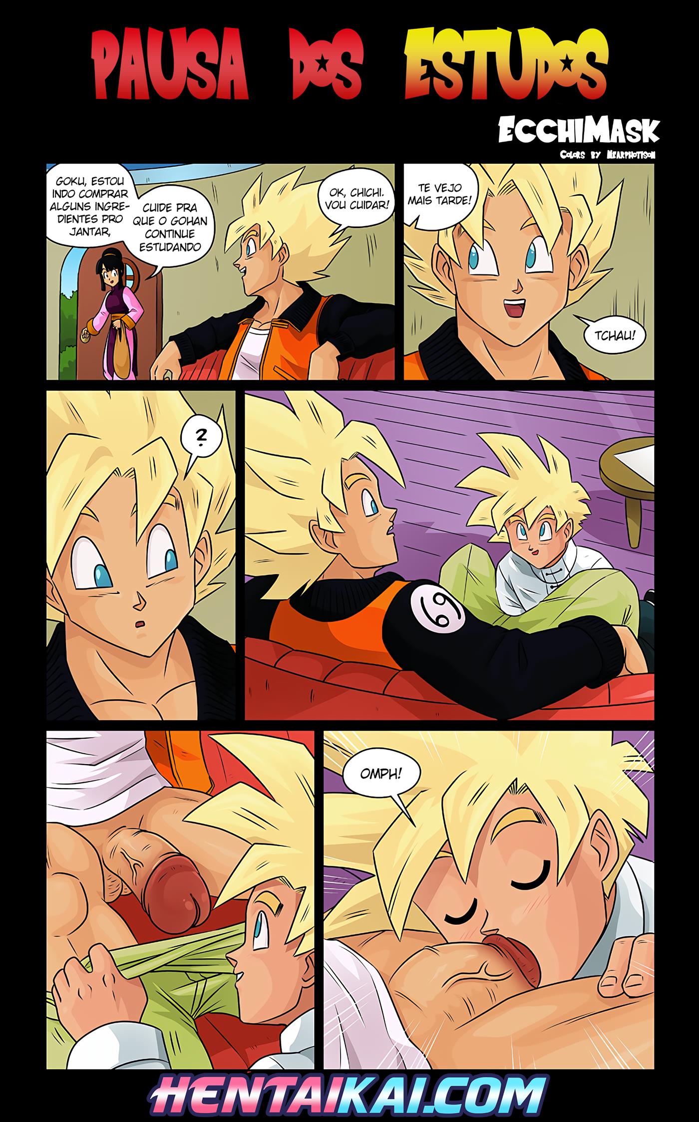 Goku fudendo filho Gohan - Hentai Gay - HQ de Sexo